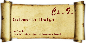 Csizmazia Ibolya névjegykártya